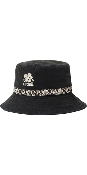 2025 Rip Curl Womens Mixed Graphic Bucket Hat 06DWHE - Washed Black